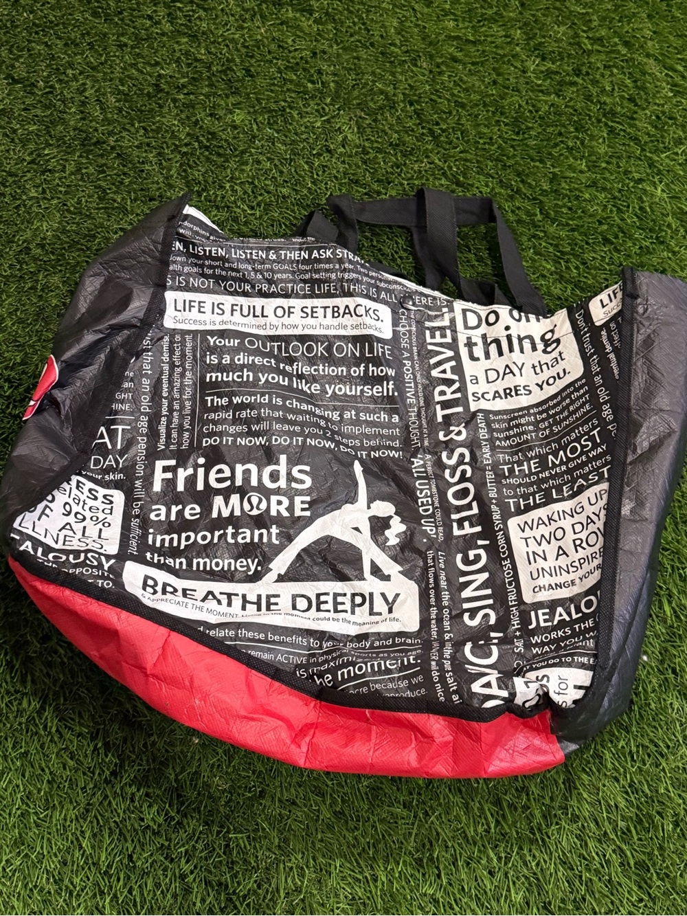 Lululemon Vintage Reusable Yoga Tote Bag